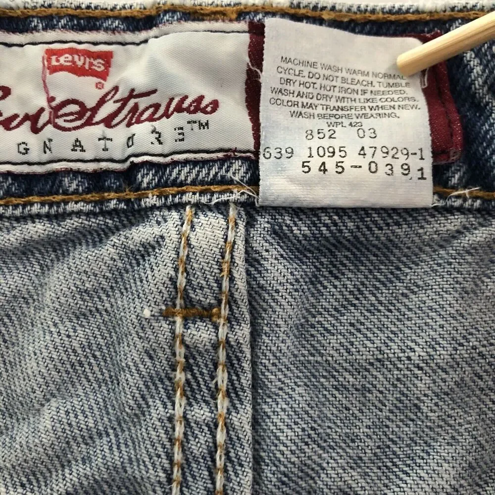 Levi Strauss 545 Jeans Mens 36 30 Blue Vintage Brown Tab 1995 Loose Fit